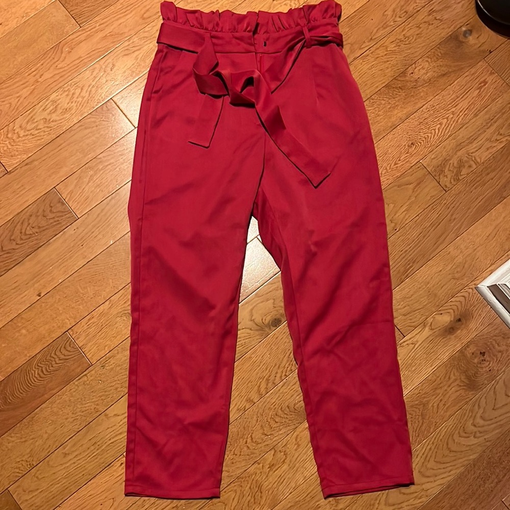 Red work slacks
